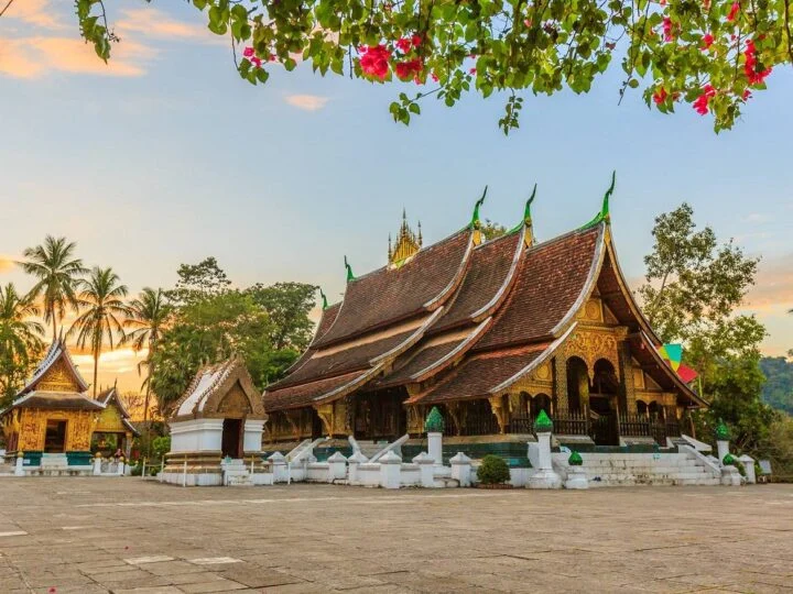 Traditionelle Tempelarchitektur in Luang Prabang, Laos