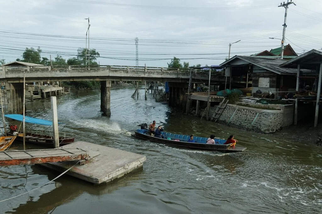 Landschaft bei Khlong Khon in Samut Songkhram