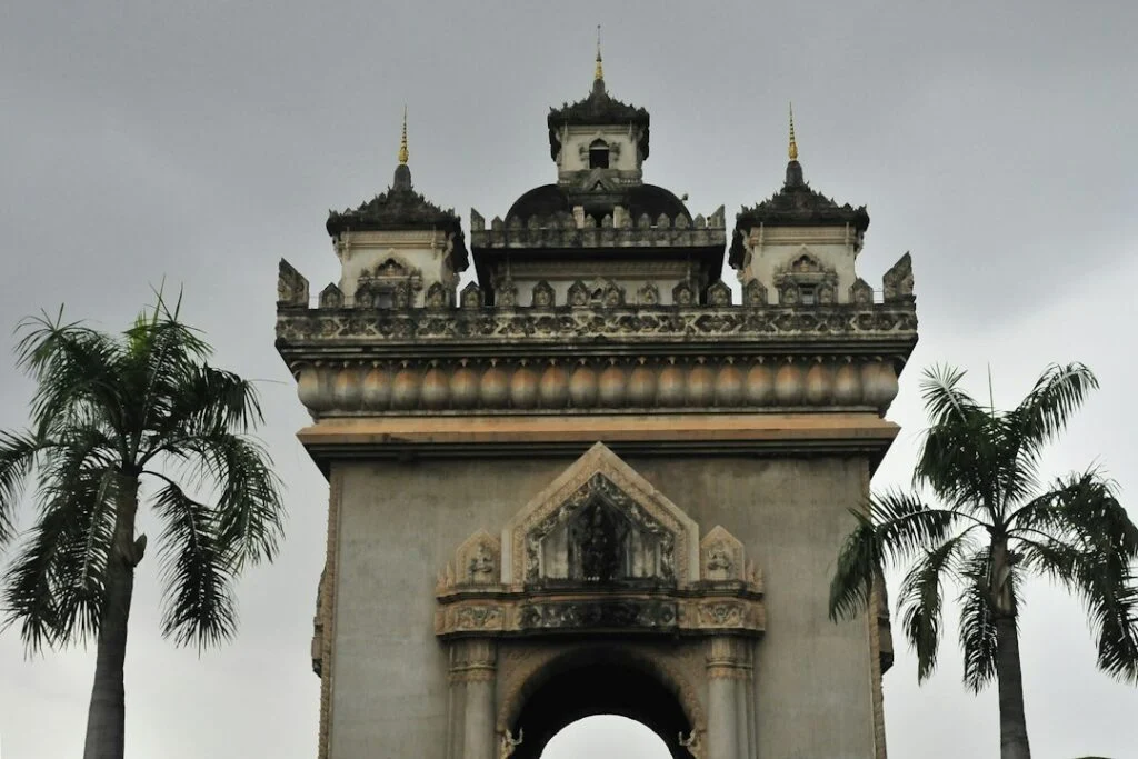 Das Patuxai-Monument in Vientiane, Laos