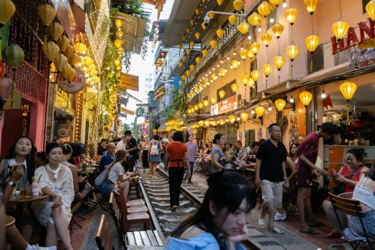 Stadtansicht von Hanoi in Nordvietnam
